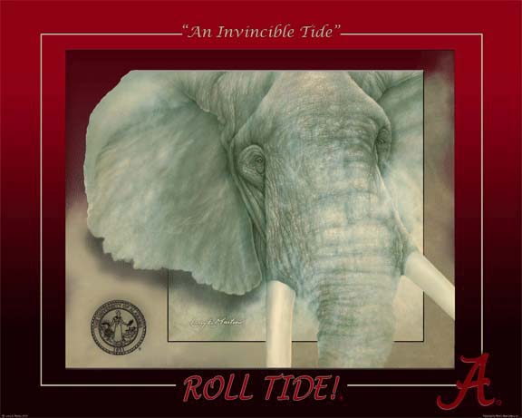 Roll Tide Poster by Larry K Martin